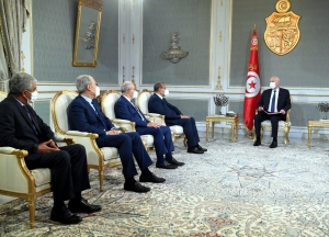 رئيس الجمهورية يستقبل بقصر قرطاج، السيّد سمير ماجول، رئيس الاتحاد التونسي للصناعة والتجارة والصناعات التقليدية
